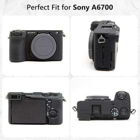 حالة Muziri Kinokoo لـ Sony A6700 ، حالة حماية من السطح الناعم المتجمد من أجل Sony A6700/ Alpah 6700 Digital Camera - Case A6700 Coffee - Coffee - Coffee in Saudi Arabia