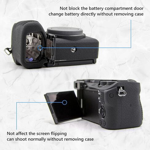 حالة Muziri Kinokoo لـ Sony A6700 ، حالة حماية من السطح الناعم المتجمد من أجل Sony A6700/ Alpah 6700 Digital Camera - Case A6700 Coffee - Coffee - Coffee in Saudi Arabia