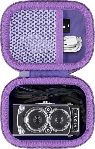 Camera Case for CHUZHAO Vintage Mini Digital Camera,Compatible with Portable TLR Style Retro Compact Small Pocket Autofocus Camera(Purple Case) in Kuwait