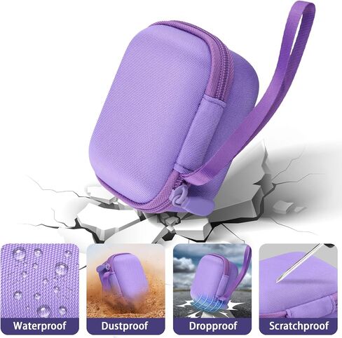 Camera Case for CHUZHAO Vintage Mini Digital Camera,Compatible with Portable TLR Style Retro Compact Small Pocket Autofocus Camera(Purple Case) in Kuwait