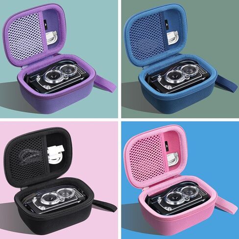 Camera Case for CHUZHAO Vintage Mini Digital Camera,Compatible with Portable TLR Style Retro Compact Small Pocket Autofocus Camera(Purple Case) in Kuwait