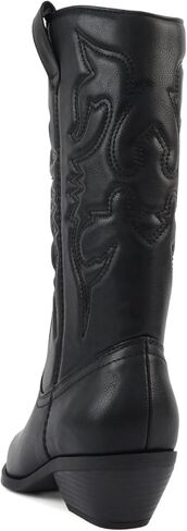 Soda Rider ~ Women Mid-Calf Western Cowboy Boots with Pointed Toe & Side Zipper in Saudi Arabia