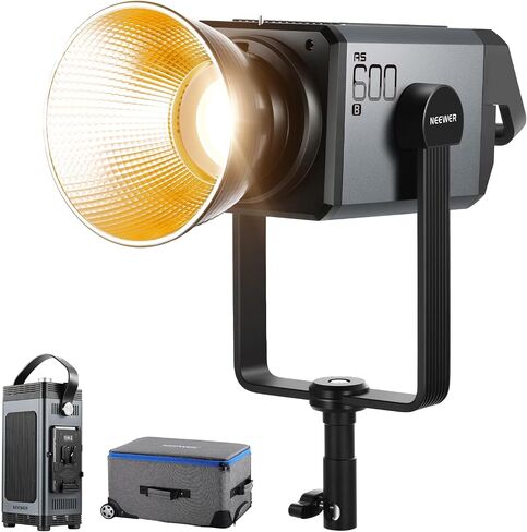 NEEWER 300W RGB LED Video Light with Reflector, APP & 2.4G Control, 2500K-7500K CCT, CRI97+, 29600Lux/1m, 17 Scenes, Bowens Mount Continuous Lighting for Studio Photography Recording Streaming, CB300C in Saudi Arabia