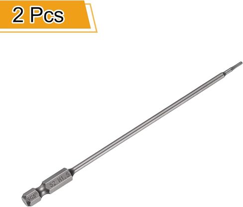 HARFINGTON 2pcs H6.0 Hex Head Drill Bit Wrench 6mm Metric Flat Tip 1/4" Hex Shank 300mm (12") Long Magnetic Hexagonal Screw Driver Socket Industrial Screwdriver Power Bits in Saudi Arabia
