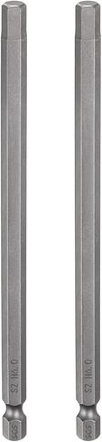 HARFINGTON 2pcs H6.0 Hex Head Drill Bit Wrench 6mm Metric Flat Tip 1/4" Hex Shank 300mm (12") Long Magnetic Hexagonal Screw Driver Socket Industrial Screwdriver Power Bits in Saudi Arabia