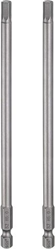 HARFINGTON 2pcs H6.0 Hex Head Drill Bit Wrench 6mm Metric Flat Tip 1/4" Hex Shank 300mm (12") Long Magnetic Hexagonal Screw Driver Socket Industrial Screwdriver Power Bits in Saudi Arabia