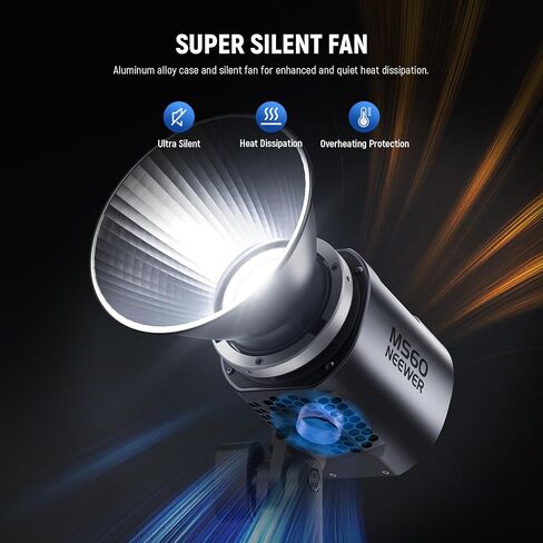NEEWER AP150B 150W Bi Color LED Panel Video Light Kit, 1440 LEDs 49500Lux@0.5m 2500K-8500K for Pro Studio Photography Recording Stage Lighting with MS60 LED Video Light in Saudi Arabia