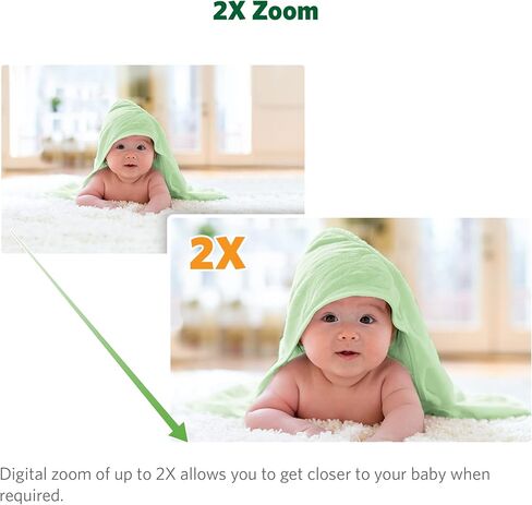 LEAPFROG LF2513 Baby Monitor ، شاشة IPS LCD 2.8 بوصة ، طاولة عموم ، نطاق 1000 قدم ، رؤية ليلية ، تهوية مهدئة ، ضوء ليلي ، صوت ثنائي الاتجاه ، مستشعر درجة الحرارة ، ناقل حركة آمن لا wifi in Kuwait