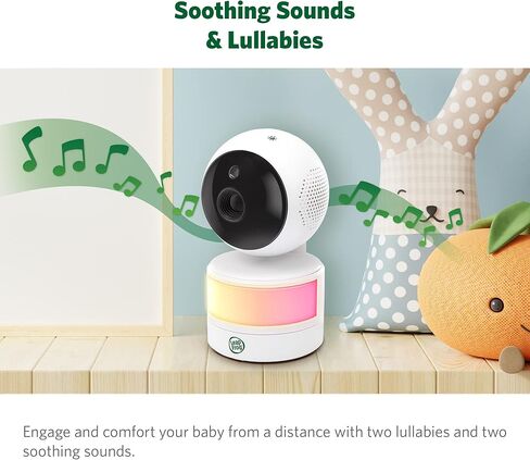LEAPFROG LF2513 Baby Monitor ، شاشة IPS LCD 2.8 بوصة ، طاولة عموم ، نطاق 1000 قدم ، رؤية ليلية ، تهوية مهدئة ، ضوء ليلي ، صوت ثنائي الاتجاه ، مستشعر درجة الحرارة ، ناقل حركة آمن لا wifi in Kuwait