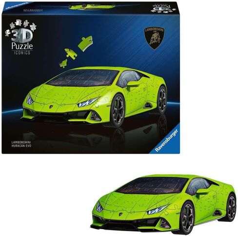 Ravensburger Orange Lamborghini Huracan 3D Jigsaw Puzzle for Kids and Adults Age 8 Years Up - 108 Pieces - No Glue Required - New 2023 in Kuwait
