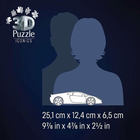 Ravensburger Orange Lamborghini Huracan 3D Jigsaw Puzzle for Kids and Adults Age 8 Years Up - 108 Pieces - No Glue Required - New 2023 in Kuwait