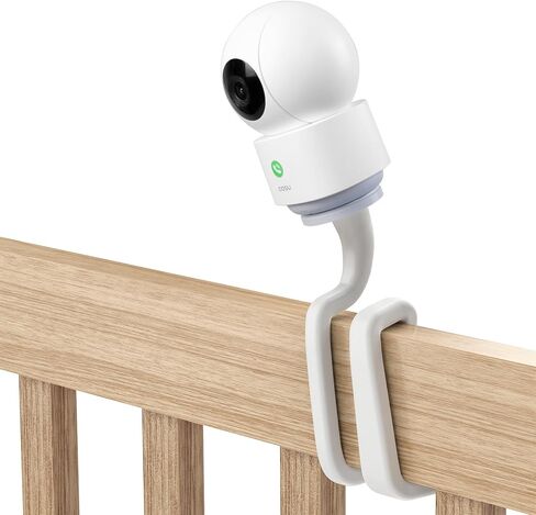 Clamp Mount Compatible with AOSU IndoorCam P1 and TP-Link Tapo MagCam Security Camera Without Tools or Wall Damage (White) in Kuwait