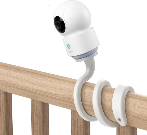 Clamp Mount Compatible with AOSU IndoorCam P1 and TP-Link Tapo MagCam Security Camera Without Tools or Wall Damage (White) in Kuwait