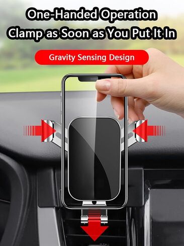 Car Phone Mount for Mitsubishi ASX 2019-2023, 360° Rotation Adjustable Holder, Secure Grip, Easy One Hand Use, Hands Free for Safe Driving, Durable Everyday Design,C Red in Saudi Arabia