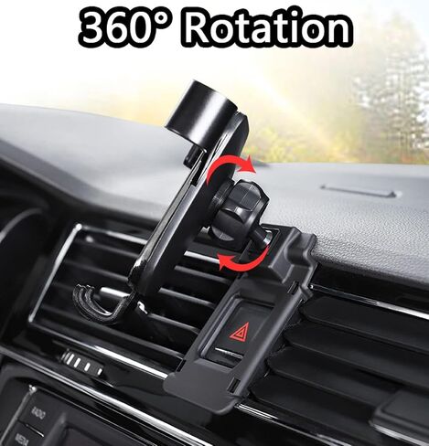 Car Phone Mount for Mitsubishi ASX 2019-2023, 360° Rotation Adjustable Holder, Secure Grip, Easy One Hand Use, Hands Free for Safe Driving, Durable Everyday Design,C Red in Saudi Arabia