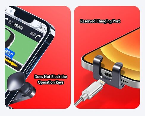 حامل هاتف السيارة لـ Citroen C5 Aircross 2017-2022 ، حامل قابل للتعديل 360 درجة ، قبضة آمنة ، سهلة الاستخدام ، خالية من اليدين للقيادة الآمنة ، التصميم اليومي المتين ، C Red in Kuwait