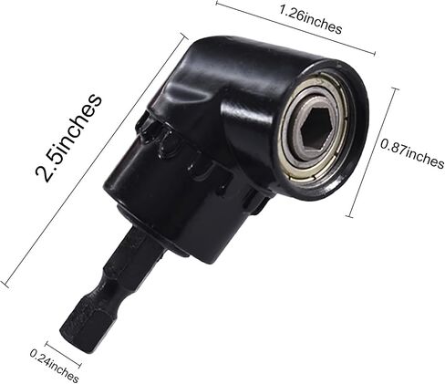 105-Degree Right Angle Adapter for Electric Screwdrivers Hex Shank Tool for Tight Spaces and Angled Applications in Saudi Arabia