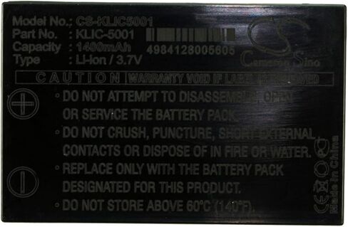 VI VINTRONS 1400MAH بطارية لـ Sanyo Xacti VPC-WH1 ، Xacti VPC-TH1 in Saudi Arabia