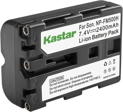 Kastar 2-Pack NP-FM500H بطارية 7.4 فولت 2400 مللي أمبير في الساعة لبطارية Sony NP-FM500 NP-FM500H ، Sony BC-VM10 AC-SQ950 Charger in Saudi Arabia