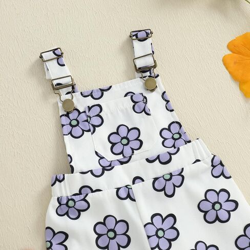 Newborn Baby Girl Fall Outfits Ribbed Long Sleeve Rompers Suspender Overalls Pants Sets Infant 2Pcs Clothes in Saudi Arabia