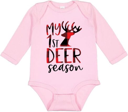 My First Deer Season Long Sleeve Baby Infant Bodysuit in Saudi Arabia