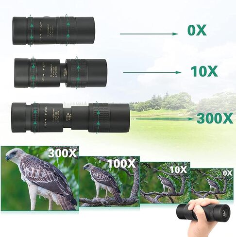 4K 10-30x4000 Zoom Monocular with Bak4 Prism Dual Focus Powerful Compact Waterproof Monocular Telescope for Adults Hiking Camping Bird Watching in Saudi Arabia