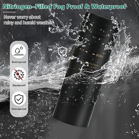 4K 10-30x4000 Zoom Monocular with Bak4 Prism Dual Focus Powerful Compact Waterproof Monocular Telescope for Adults Hiking Camping Bird Watching in Saudi Arabia