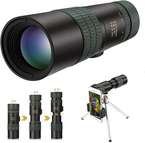 24x30 Monocular Telescope,8X-24X Dual Focus Optics Zoom Telescope,Retractable Portable Monocular for Birdwatching, Traveling, Outdoors, Sightseeing, Sport in Saudi Arabia