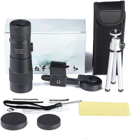 Monocular Telescope 10x30 HD Optical Monocular Dual Focus Adjustable Strobe Extension Tripod BAK4 in Saudi Arabia