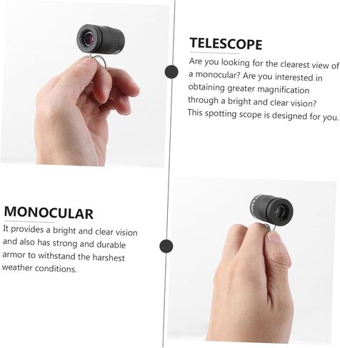 Doitool Ultra Compact Monocular Telescope للرياضة في الهواء الطلق ومشاهدة الطيور خفيفة الوزن النطاق البصري مع انتقال الضوء المتفوق المحمول الأسود المصغر in Kuwait