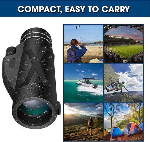 80x100 High Monocular Telescope Shockproof with Smartphone Holder Tripod Waterproof for Bird Watching Camping Hiking Concert Ball Game Monocular Children in Saudi Arabia