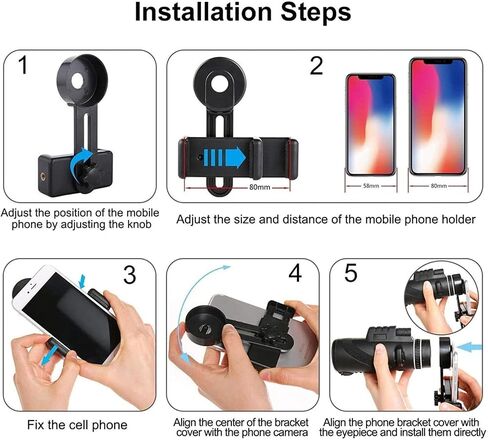 Monocular 16x52 Monocular Telescope High Power Compact Portable Waterproof Monocular Telescope with Smartphone Adapter Tripod for Bird Watching in Saudi Arabia