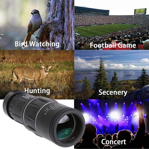 Monocular 16x52 Monocular Telescope High Power Compact Portable Waterproof Monocular Telescope with Smartphone Adapter Tripod for Bird Watching in Saudi Arabia