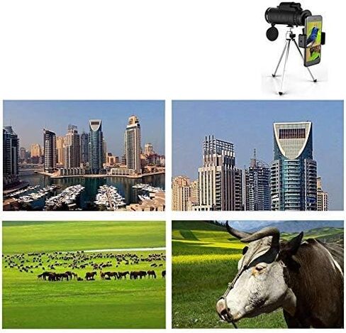 40x60 Monocular Telescope with Dust Cap,Super Telephoto Zoom Monocular Telescope,with Smartphone Tripod and Clip for Birdwatching Hunting Hiking Camping Sightseeing for Adult Bi Monocular Teles in Saudi Arabia