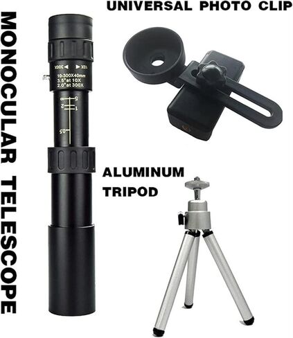 High Power 10x300x40mm Monocular Telescope Super Zoom Monocular Quality Eyepiece Portable Binoculars Camping for Bird Watching Camping Traveling in Saudi Arabia