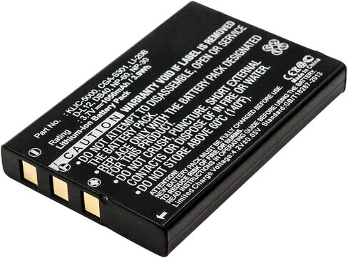 Synergy Digital Camera Battery, Compatible with Creative NP-60 Digital Camera, (Li-ion, 3.7V, 1050mAh) Ultra High Capacity, Replacement for Casio NP-30 Battery in Saudi Arabia