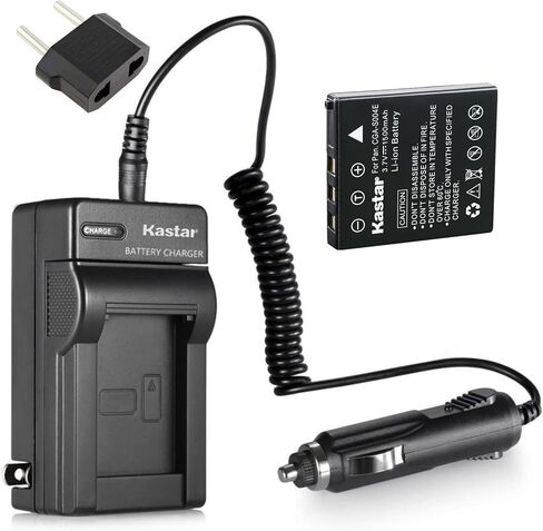 Kastar Battery 1 Pack and Charger Placement for Samsung SLB-0737 و Samsung Digimax I5 I6 Digimax I50 I70 Digimax L50 Digimax L60 Digimax L700 Digimax L73 Digimax L80 Digimax NV3 Digimax NV5 NV7 in Kuwait