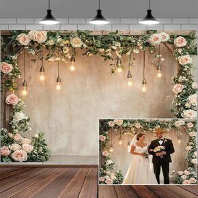 10x8ft Country Wedding Photography Backdrop Rustic Barn Door Photography Backdrop Farmhouse Pink Flower Cabin Wooden Birthday Baby Shower Wedding Bridal Party Banner Photo Booth Props Background in Saudi Arabia