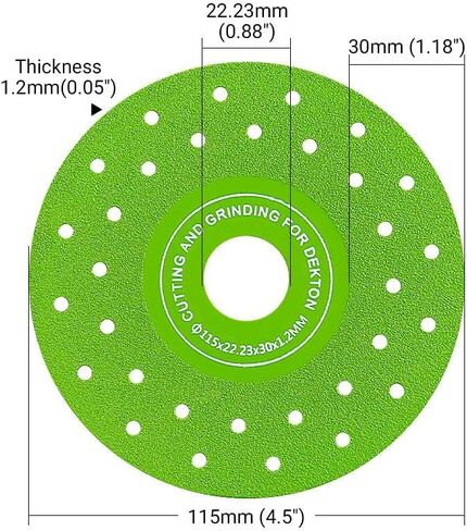 3pcs 115mm Diamond Chamfered Saw Blades for Cutting and Grinding Tile 45 Degree Saw Blades Ultra-Thin Cutting Disc Hole Rock Plate Ceramic Marble in Saudi Arabia