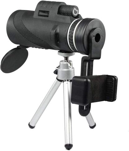 10x42 محمولة BAK4 PRISM FMC Lens أحادي التلسكوب المدمج أحاديًا مع محول الهواتف الذكية وترايبود لمشاهدة الطيور البالغة ، والصيد في الهواء الطلق ، والسفر ، والتلسكوب الأحادي in Saudi Arabia