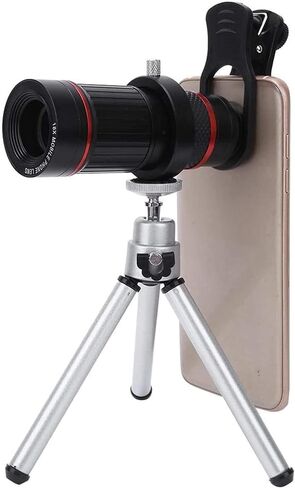 18x monocular Telescope for Phone, Mobile Phone Telescope with Clip, Multi-Layer broadband FMC Coating Lens/Eyepiece, Bak4 Prism, Universal Smartphone monocular in Saudi Arabia