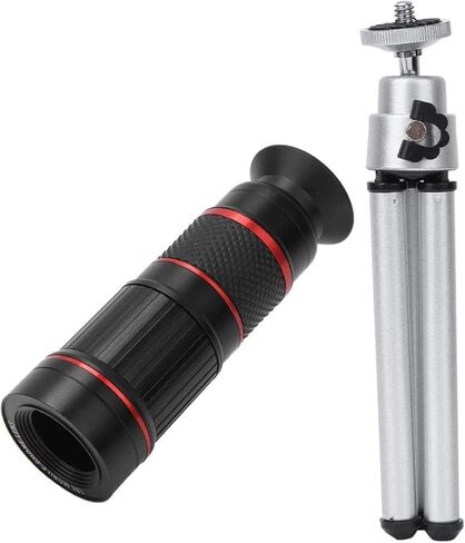 18x monocular Telescope for Phone, Mobile Phone Telescope with Clip, Multi-Layer broadband FMC Coating Lens/Eyepiece, Bak4 Prism, Universal Smartphone monocular in Saudi Arabia
