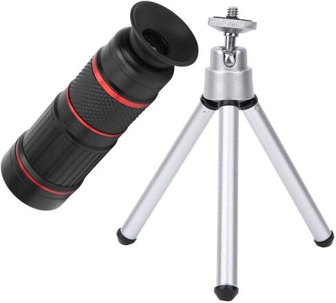 18x monocular Telescope for Phone, Mobile Phone Telescope with Clip, Multi-Layer broadband FMC Coating Lens/Eyepiece, Bak4 Prism, Universal Smartphone monocular in Saudi Arabia