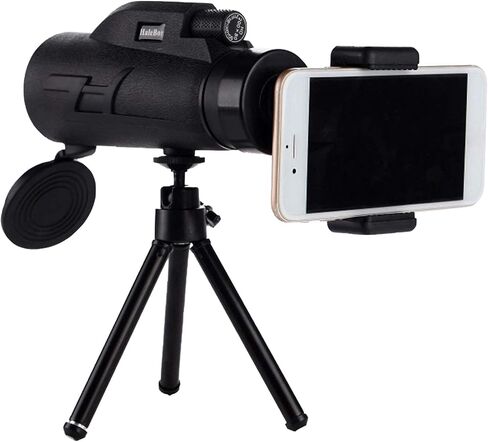 Portable 12x40 HD Monocular Telescope Mobile Phone Camera Telescope with Tripod for Adult Bird Watching Outdoor Hunting Travel Sightseeing Monocular Telescope in Saudi Arabia