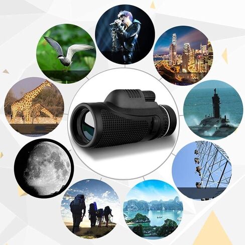 تلسكوب أحادي التلسكوب HD PRISM مقاوم للماء أحادي الطاقة مع محول التصوير الفوتوغرافي على الهاتف مثالي لمباراة المشي لمسافات طويلة لمشاهدة الطيور in Saudi Arabia