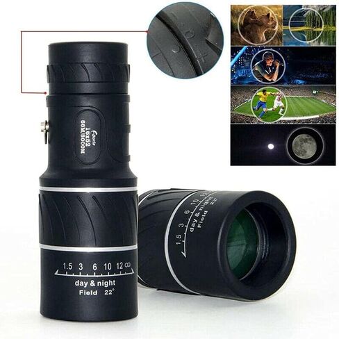 16x52 HD High Magnification Monocular Telescope Wide Angle Optical Glass Waterproof Coated in Saudi Arabia