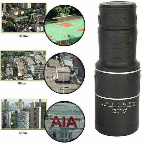 16x52 HD High Magnification Monocular Telescope Wide Angle Optical Glass Waterproof Coated in Saudi Arabia