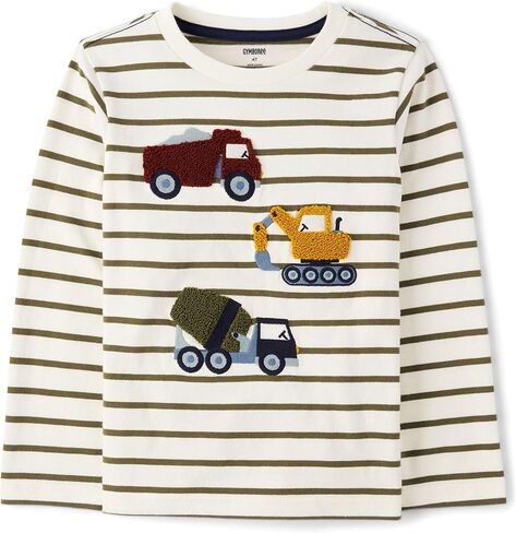 Gymboree Baby Boys' and Toddler Embroidered Graphic Long Sleeve T-Shirts in Saudi Arabia