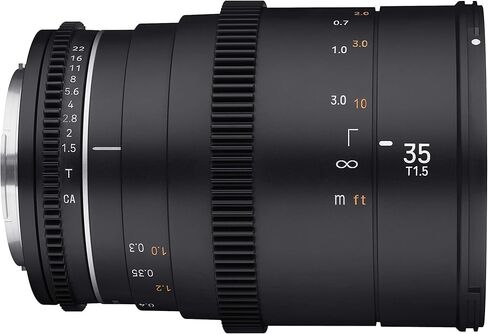 Samyang 35mm T1.5 عالية السرعة واسعة الزاوية VDSLR MK2 Cine Lens لـ Sony E ، Sydsx35-E (متجدد) in Kuwait