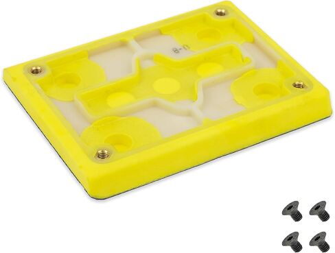 TGR 3" x 4" Sanding Backup Pad - Made in USA (Vacuum Hook Face) in Saudi Arabia